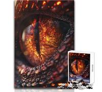 Puzzle de 1000 pièces Yeux Brillants de Dragon pour Adultes:Un Jeu éducatif Stimulant et Un Cadeau Unique à Forte Valeur sentimentale Dimensions:38x26cm
