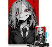Puzzle de 1000 pièces Yeux Rouges Lumineux pour Adolescents, renforce Les Liens familiaux, Bords précis, Cadeau attentionné (38x26cm)