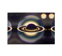 Puzzle de 1000 pièces Yyhwhjde Belle image de Saturne - Puzzles éducatifs intellectuels en bois - Puzzles amusants pour soulager le stress
