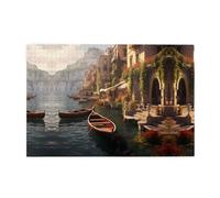Puzzle de 1000 pièces Yyhwhjde Belle image d'Italie Puzzles éducatifs intellectuels en bois Puzzles amusants Puzzles anti-stress