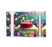 Puzzle de 1000 pièces Yyhwhjde Happy Birthday Belle image éducative intellectuelle en bois Puzzles amusants pour soulager le stress