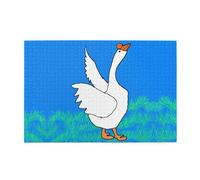 Puzzle de 1000 pièces Yyhwhjde White Goose Spread Its Wings Prints Puzzle en bois de qualité pour adultes et enfants, puzzles amusants pour soulager le stress