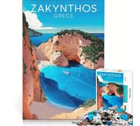 Puzzle de 1000 pièces Zakynthos, Grèce, décoration Murale, activité Anti-Stress intéressante, idéal comme Cadeau 38x26cm