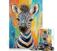Puzzle de 1000 pièces Zèbre Souriant pour Adolescents Jeu de logique, Divertissement Relaxant, découpe précise, Cadeau Artistique (38x26cm)
