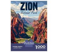 Puzzle De 1000 Pièces Zion National Park Puzzles pour Adultes Activités Familiales Stimule Le Cerveau Idéal comme Cadeau pour Toute La Famille 70x50cm/1000pcs