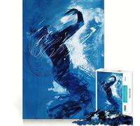Puzzle de 1000 pièces Zodiaque Verseau Entraînement cérébral ludique Pièces précises et sans Couture Passe-Temps Fascinant pour Les Moments de détente (38x52cm)