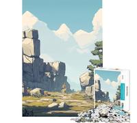 Puzzle de 1000 Pierres représentant Un Paysage de Chemin Difficile et Stimulant Jeu éducatif d'analyse et de logique adapté aux 14 Ans et Plus (38x52cm)