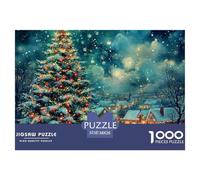 Puzzle De 1000 Piezas Árbol de NavidadDesafíos Extra Divertidos Pasatiempo Creativo Christmas Eve Juego Familiar Regalo Para Adultos Y Niños 38x26cm/1000pcs