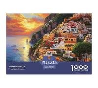 Puzzle De 1000 Piezas Atardecer en el puertoDesafíos Extra Divertidos Pasatiempo Creativo Ciudad costeraJuego Familiar Regalo Para Adultos Y Niños Mayores De 12 Años 70x50cm/1000pcs
