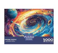 Puzzle De 1000 Piezas Cielo cósmico estrelladoDesafíos Extra Divertidos Pasatiempo Creativo Planetary Black Hole Regalo, Diversión Para Adultos Y Niños Mayores 38x26cm/1000pcs