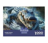 Puzzle De 1000 Piezas cocodriloDesafíos Extra Divertidos Pasatiempo Creativo Marsh Animals Juego Familiar Regalo Juguete Colorido Para Niños De 8 A 12 Años 70x50cm/1000pcs