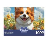 Puzzle De 1000 Piezas CorgiDesafíos Extra Divertidos Pasatiempo Creativo Animales lindosRegalo Creativo Para La Relajación Juguete Colorido Para Niños De 8 A 12 Años 38x26cm/1000pcs