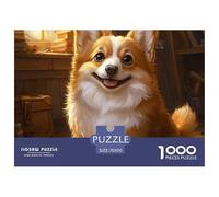 Puzzle De 1000 Piezas CorgiDesafíos Extra Divertidos Pasatiempo Creativo Pet perroJuego Familiar Regalo Para Adultos Y Niños Mayores De 12 Años 70x50cm/1000pcs