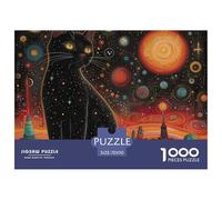 Puzzle De 1000 Piezas Cute GatoDesafíos Extra Divertidos Pasatiempo Creativo Cats on Strange PlanetaRegalo Creativo Para La Relajación Clásicos Para Adultos Y Niños A Partir De 12 Años Puzzle 70x50cm/