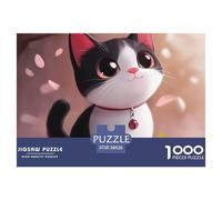 Puzzle De 1000 Piezas Cute GatoDesafíos Extra Divertidos Pasatiempo Creativo Pet GatoRegalo Creativo Para La Relajación Juguete Colorido Para Niños De 8 A 12 Años 38x26cm/1000pcs