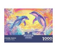 Puzzle De 1000 Piezas delfínDesafíos Extra Divertidos Pasatiempo Creativo Marine Organism Juego Familiar Regalo Clásicos Para Adultos Y Niños A Partir De 12 Años Puzzle 38x26cm/1000pcs