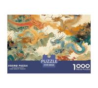 Puzzle De 1000 Piezas DragónDesafíos Extra Divertidos Pasatiempo Creativo Nine Sons of El DragónRegalo Creativo Para La Relajación Para Adultos Y Niños 38x26cm/1000pcs
