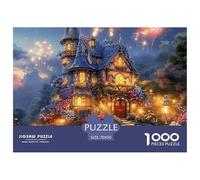 Puzzle De 1000 Piezas Dream CastilloDesafíos Extra Divertidos Pasatiempo Creativo Fairy Tale Cottage Juego Familiar Regalo Para Adultos Y Niños 70x50cm/1000pcs