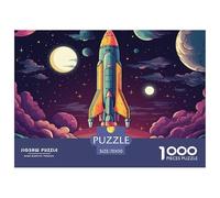 Puzzle De 1000 Piezas espacio novedadDesafíos Extra Divertidos Pasatiempo Creativo Interstellar Exploration Juego Familiar Regalo Clásicos Para Adultos Y Niños A Partir De 12 Años 70x50cm