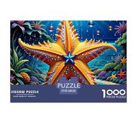 Puzzle De 1000 Piezas Estrellas de mar de dibujos animadosDesafíos Extra Divertidos Pasatiempo Creativo Marine Organism Juego Familiar Regalo Clásicos Para Adultos Y Niños A Partir De 12 Años 38x26cm