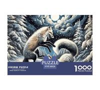 Puzzle De 1000 Piezas FoxDesafíos Extra Divertidos Pasatiempo Creativo Arctic White FoxRegalo Creativo Para La Relajación Clásicos Para Adultos Y Niños A Partir De 12 Años Puzzle 38x26cm/1000pcs
