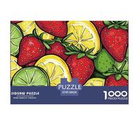 Puzzle De 1000 Piezas fresaDesafíos Extra Divertidos Pasatiempo Creativo LimónRegalo Creativo Para La Relajación Para Adultos Y Niños 38x26cm/1000pcs