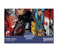 Puzzle De 1000 Piezas GraffitijaponésDesafíos Extra Divertidos Pasatiempo Creativo Hip Hop Style Juego Familiar Regalo Clásicos Para Adultos Y Niños A Partir De 12 Años Puzzle 38x26cm/1000pcs