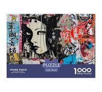 Puzzle De 1000 Piezas GraffitijaponésDesafíos Extra Divertidos Pasatiempo Creativo The Painted Girls Juego Familiar Regalo Clásicos Para Adultos Y Niños A Partir De 12 Años Puzzle 70x50cm/1000pcs