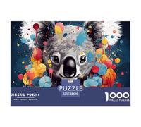 Puzzle De 1000 Piezas KoalaDesafíos Extra Divertidos Pasatiempo Creativo AnimalesGraffitiJuego Familiar Regalo Juguete Colorido Para Niños De 8 A 12 Años 38x26cm/1000pcs