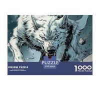 Puzzle De 1000 Piezas LoboDesafíos Extra Divertidos Pasatiempo Creativo Animales de la selvaJuego Familiar Regalo Para Adultos Y Niños 38x26cm/1000pcs