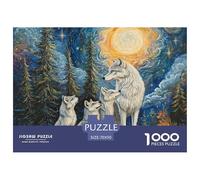 Puzzle De 1000 Piezas LoboDesafíos Extra Divertidos Pasatiempo Creativo Animales de la selvaRegalo Creativo Para La Relajación Para Adultos Y Niños Mayores De 12 Años 70x50cm/1000pcs