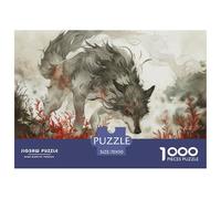 Puzzle De 1000 Piezas LoboDesafíos Extra Divertidos Pasatiempo Creativo Chinese Style Painting Juego Familiar Regalo Clásicos Para Adultos Y Niños A Partir De 12 Años Puzzle 70x50cm/1000pcs