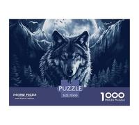 Puzzle De 1000 Piezas Los lobosin The Moonlight Desafíos Extra Divertidos Pasatiempo Creativo LoboJuego Familiar Regalo Juguete Colorido Para Niños De 8 A 12 Años 70x50cm/1000pcs