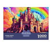 Puzzle De 1000 Piezas Magic CastilloDesafíos Extra Divertidos Pasatiempo Creativo ArcoírisRegalo Creativo Para La Relajación Juguete Colorido Para Niños De 8 A 12 Años 70x50cm/1000pcs