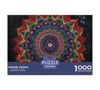 Puzzle De 1000 Piezas MandalaDesafíos Extra Divertidos Pasatiempo Creativo Flower of Life Regalo Creativo Para La Relajación Clásicos Para Adultos Y Niños A Partir De 12 Años Puzzle 38x26cm/1000pcs
