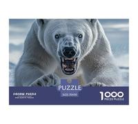 Puzzle De 1000 Piezas OSO PolarDesafíos Extra Divertidos Pasatiempo Creativo Fierce Animals Juego Familiar Regalo Para Adultos Y Niños 70x50cm/1000pcs