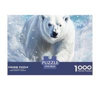 Puzzle De 1000 Piezas OSO PolarDesafíos Extra Divertidos Pasatiempo Creativo Fierce Animals Juego Familiar Regalo Para Adultos Y Niños 38x26cm/1000pcs