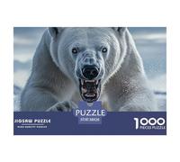 Puzzle De 1000 Piezas OSO PolarDesafíos Extra Divertidos Pasatiempo Creativo Fierce Animals Regalo Creativo Para La Relajación Para Adultos Y Niños 38x26cm/1000pcs