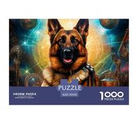 Puzzle De 1000 Piezas Pastor alemánDesafíos Extra Divertidos Pasatiempo Creativo Globe Regalo Creativo Para La Relajación Clásicos Para Adultos Y Niños A Partir De 12 Años Puzzle 70x50cm/1000pcs