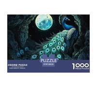 Puzzle De 1000 Piezas pavoDesafíos Extra Divertidos Pasatiempo Creativo The King of The Birds Regalo Creativo Para La Relajación Juguete Colorido Para Niños De 8 A 12 Años 38x26cm/1000pcs