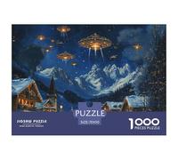Puzzle De 1000 Piezas Plaza Del Pueblo de vacacionesDesafíos Extra Divertidos Pasatiempo Creativo Space UFO Juego Familiar Regalo Para Adultos Y Niños 70x50cm/1000pcs
