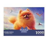 Puzzle De 1000 Piezas PomeraniaDesafíos Extra Divertidos Pasatiempo Creativo Animales lindosJuego Familiar Regalo Para Adultos Y Niños Mayores 38x26cm/1000pcs