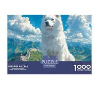 Puzzle De 1000 Piezas Spitz japonésDesafíos Extra Divertidos Pasatiempo Creativo Animales lindosJuego Familiar Regalo Clásicos Para Adultos Y Niños A Partir De 12 Años Puzzle 38x26cm/1000pcs