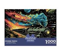 Puzzle De 1000 Piezas tren sueñoDesafíos Extra Divertidos Pasatiempo Creativo Unique Journey Juego Familiar Regalo Juguete Colorido Para Niños De 8 A 12 Años 38x26cm/1000pcs