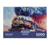 Puzzle De 1000 Piezas tren vaporDesafíos Extra Divertidos Pasatiempo Creativo Nostalgic Locomotive Juego Familiar Regalo Para Adultos Y Niños Mayores De 12 Años 70x50cm/1000pcs