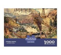 Puzzle De 1000 Piezas tren vaporDesafíos Extra Divertidos Pasatiempo Creativo Nostalgic Locomotive Juego Familiar Regalo Para Adultos Y Niños Mayores 70x50cm/1000pcs