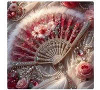 Puzzle de 120 Pièces pour Adultes, Éventail Plumes de Rose Puzzle pour Adultes 120 pièces, Puzzles de Qualité Supérieure Coloré, Le Cadeau Parfait pour La Famille Et Les Amis