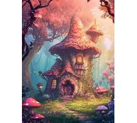 Puzzle de 1200 Pièces pour Adultes, Puzzle Adulte 1200 Pieces Coloré, Puzzles Difficile Impossible Activité Familiale Parfaite(Champignon Cottage)