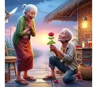 Puzzle de 150 Pièces pour Adultes, Papi Proposer Mamie Puzzle pour Adultes 150 pièces, Puzzles de Qualité Supérieure Coloré, Le Cadeau Parfait pour La Famille Et Les Amis