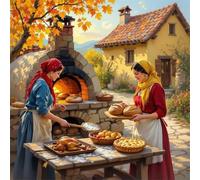 Puzzle de 150 pièces pour Adultes,Paysage de Femmes Rurales DIY Puzzles Divertissement Créatif,Puzzle Classiques,Cadeaux pour Art Mural(65 x 65 cm)